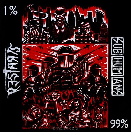 SUBHUMANS/RESTARTS  99% / 1% (biały winyl)
