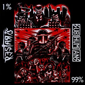 SUBHUMANS/RESTARTS  99% / 1% (biały winyl)